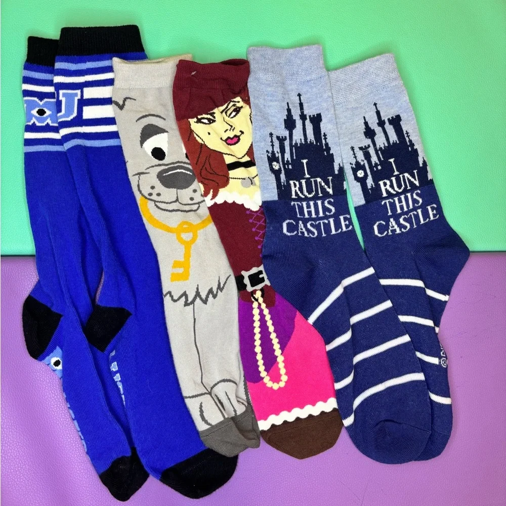 Disney Parks Adult Socks‎ Bundle of 3 sets